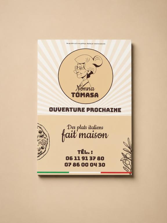 Flyer personnalisé.