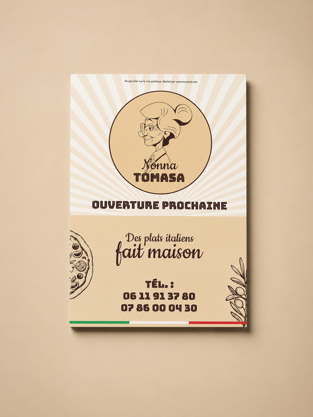 Flyer personnalisé.
