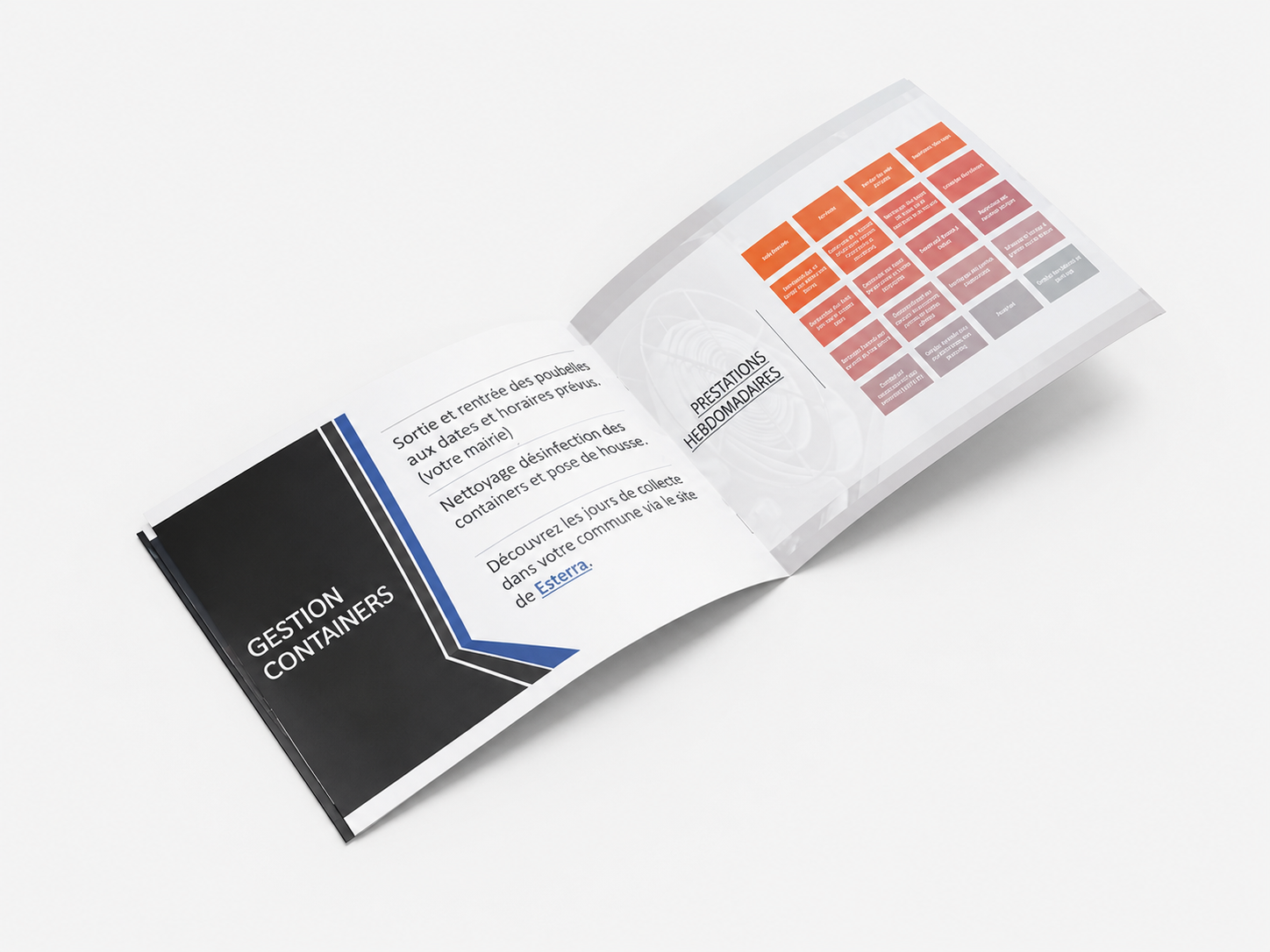 Brochure personnalisée.